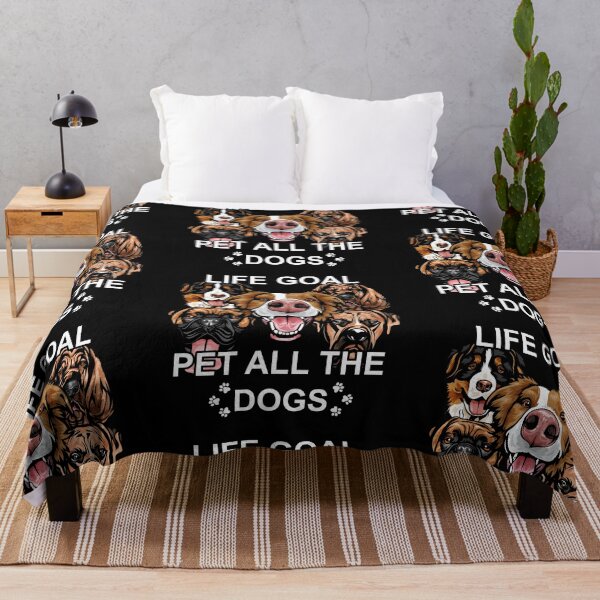 Item preview, life goal, is to pet all the dogs dog faces design designed and sold by SamRVstore.