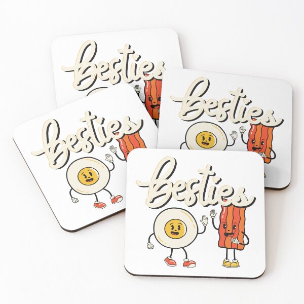 Item preview, True friends are hard to find ask Besties Egg and Bacon designed and sold by ShopTr3ndy.