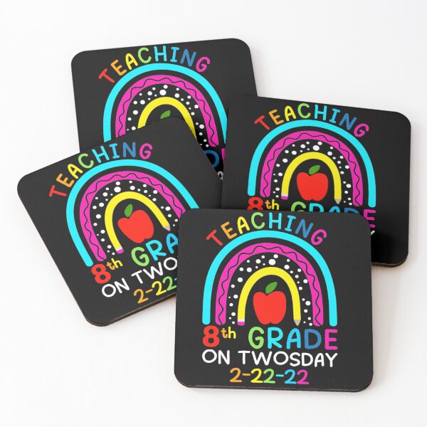 Item preview,  Teaching 8th Grade On Twosday 2-22-2022 t-shirt - Twosday 2022 Rainbow - Valentines Day  designed and sold by Djikou.