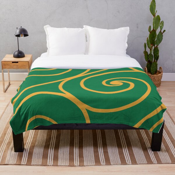 Item preview, Waves and Swirls - Teal and Yellow designed and sold by PaintInTheNight.