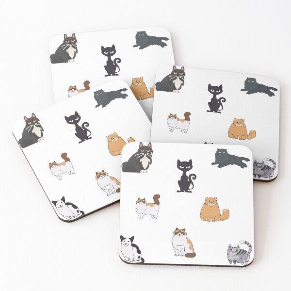 Item preview, Mixed Color Cute Cats and Kittens designed and sold by silviaol.