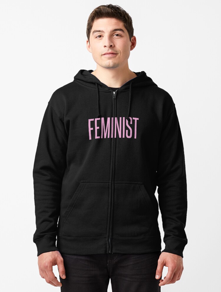 Sudadera con capucha y cremallera for Sale con la obra FEMINISTA