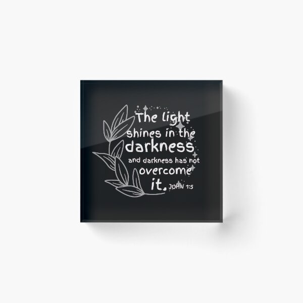 Item preview, John 1:5 Bible verse designed and sold by Rsagur12.
