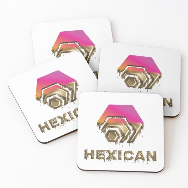 Item preview, Hex Crypto Hexican Half Dipped in Gold - White designed and sold by johnta17.