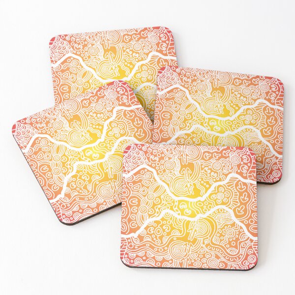 Item preview, Authentic Aboriginal Art - Wandering the Land (sunset) designed and sold by HogarthArts.