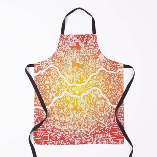 Item preview, Authentic Aboriginal Art - Wandering the Land (sunset) designed and sold by HogarthArts.