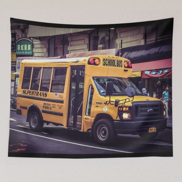 Item preview, School Bus, Manhattan, New York City designed and sold by eleonoraingrid.