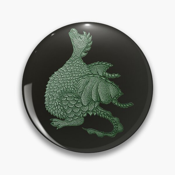 Item preview, mythical and fantasy creature cute green dragon designed and sold by pollywolly.