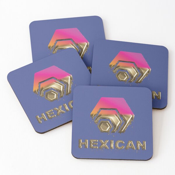 Item preview, Hex Crypto Hexican Half Dipped in Gold - Complementary East Bay Blue designed and sold by johnta17.