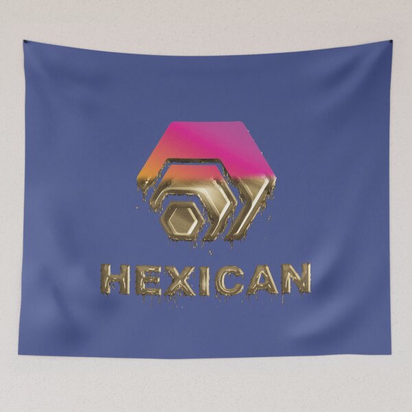 Item preview, Hex Crypto Hexican Half Dipped in Gold - Complementary East Bay Blue designed and sold by johnta17.