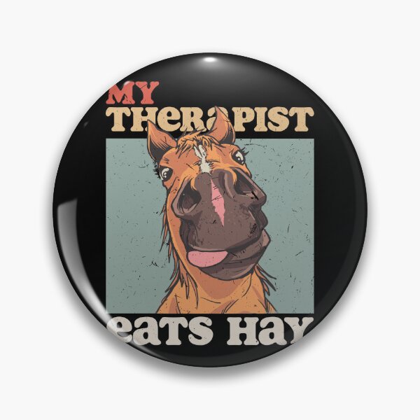 Item preview, Funny My Therapist Eats Hay Horse Lovers Saddle Country designed and sold by 33ink.