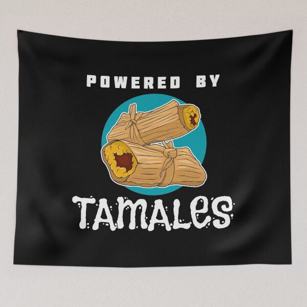 Item preview, Funny Powered By Tamales Mexican Christmas graphic designed and sold by jakehughes2015.
