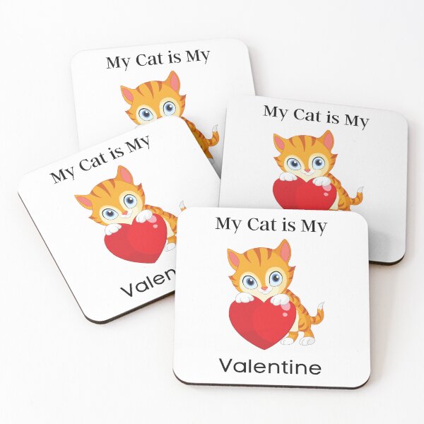 Item preview, My Cat is My Valentine, Valentines Day T-Shirt Gift designed and sold by VG14.