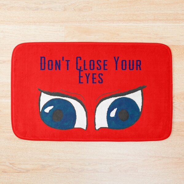 Item preview, Dont Close Your Eyes blue text designed and sold by Cora Gregory.
