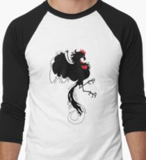 Love Cock Black Men's Baseball ¾ T-Shirt