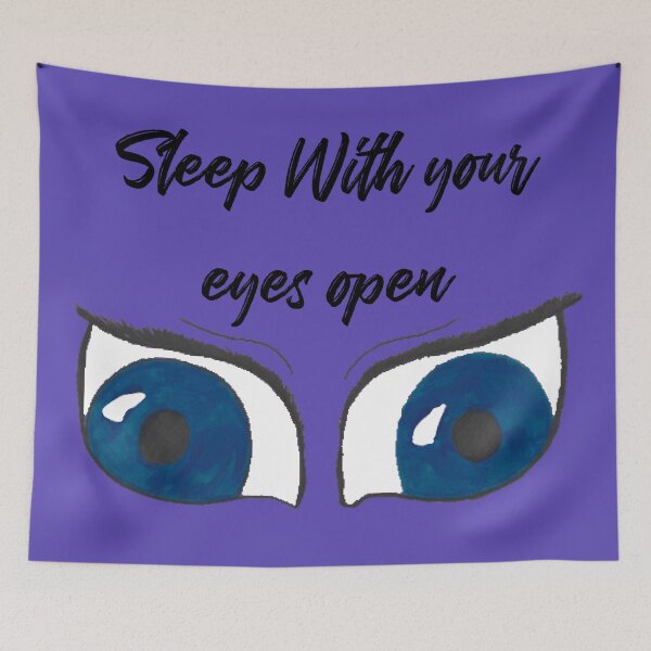 Item preview, sleep with your eyes open blue version designed and sold by Cora Gregory.