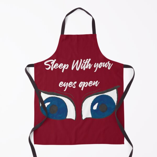 Item preview, sleep with your eyes open white text designed and sold by Cora Gregory.