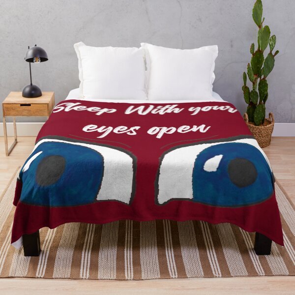 Item preview,  sleep with your eyes open white text designed and sold by Cora Gregory.