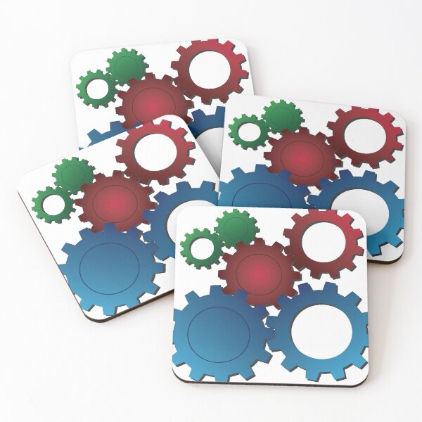 Item preview, Colored Gears Of Different Sizes designed and sold by RPMELO.