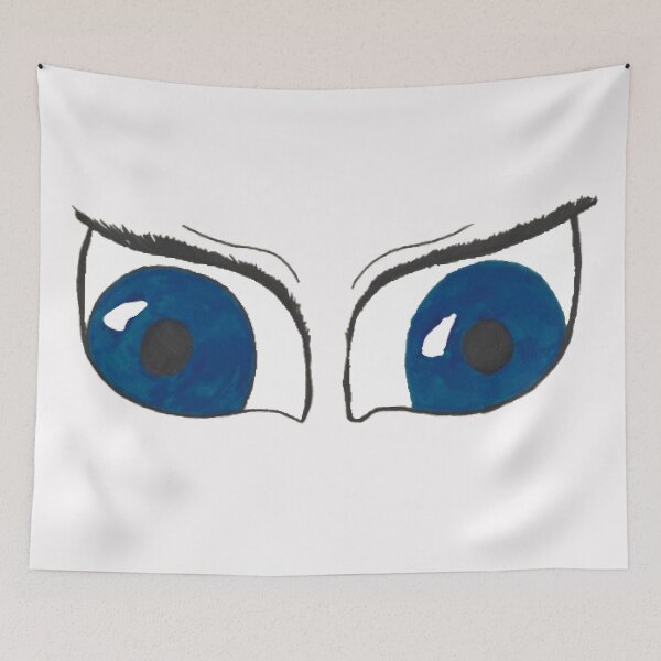 Item preview, big blue anime eyes designed and sold by Cora Gregory.