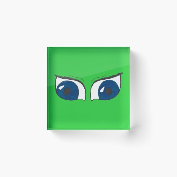 Item preview, big blue anime eyes green designed and sold by Cora Gregory.