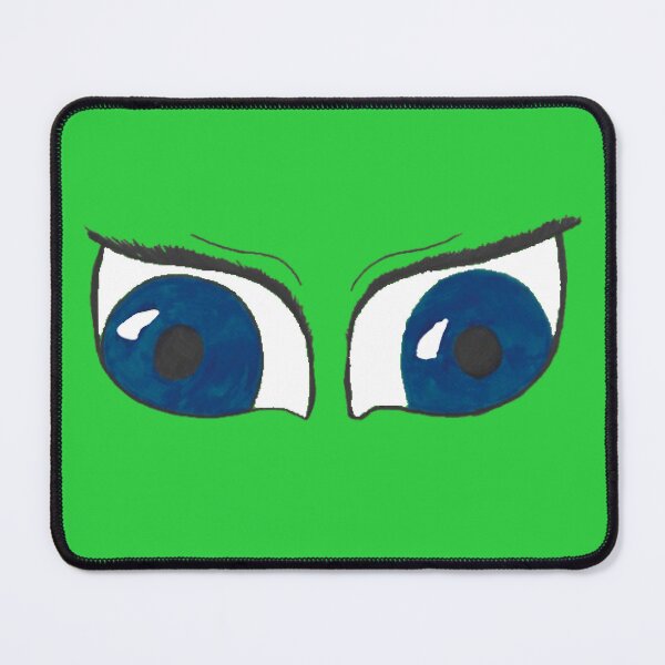 Item preview, big blue anime eyes green designed and sold by Cora Gregory.
