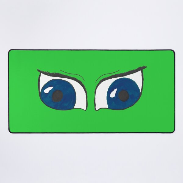 Item preview, big blue anime eyes green designed and sold by Cora Gregory.