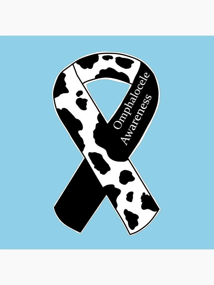 Cow Print Ribbon Omphalocele Awareness Stock Illustration 338414000