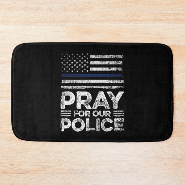 Item preview, Pray For Our Police Thin Blue Line USA Flag Law Enforcement designed and sold by PassionFury.