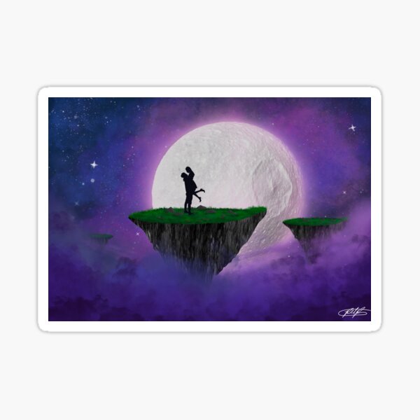 To the Moon Sticker