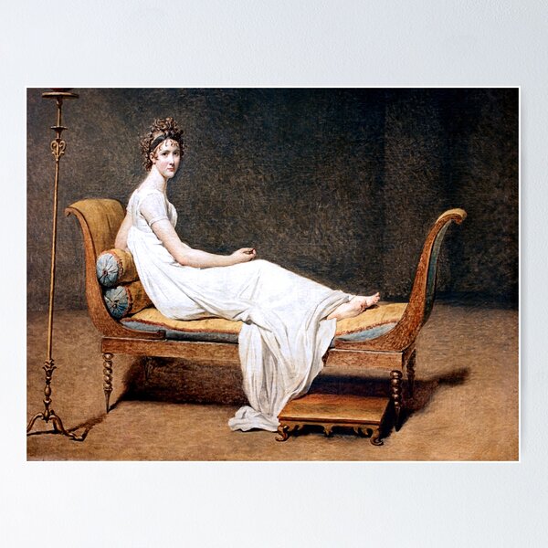 Item preview, Jacques-Louis David's Portrait of Madame Recamier designed and sold by mosfunky.