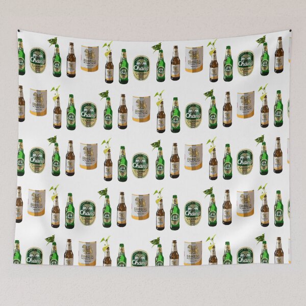 Item preview, Thai beer Stickers - Chang and Singha designed and sold by LaynsLeaf.