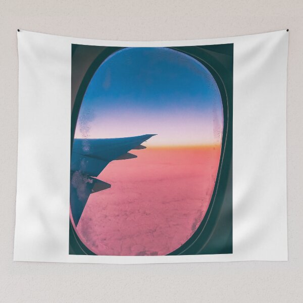 Item preview, Pink beautiful clouds and sky from the window of an airplane designed and sold by nycruss1.