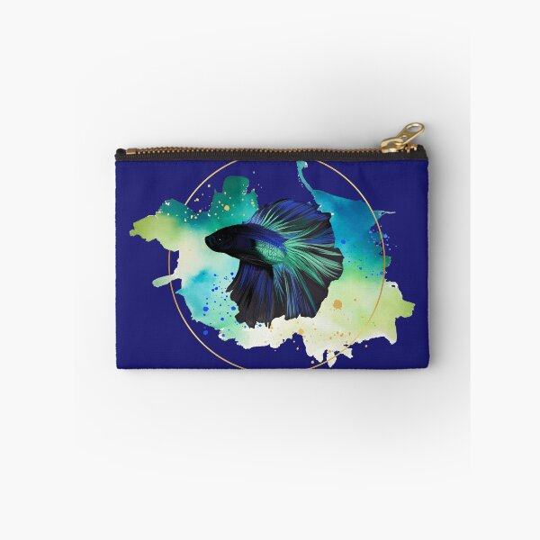 Item preview, Swim Shady Blue Betta Fish Watercolor designed and sold by BowEchoMedia.