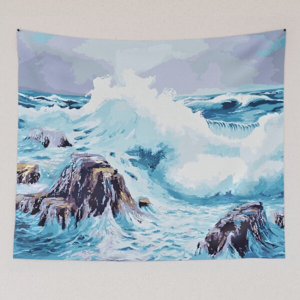 Item preview, blue ocean waves  designed and sold by XXgooddeedXX.