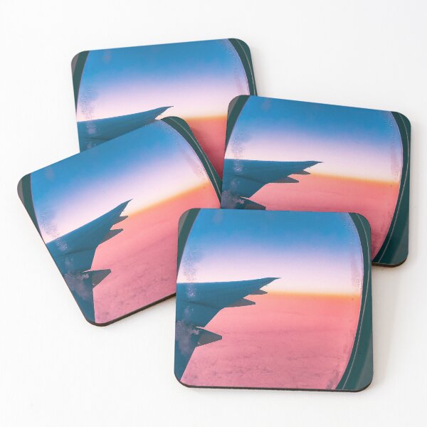 Item preview, Pink beautiful clouds and sky from the window of an airplane designed and sold by nycruss1.