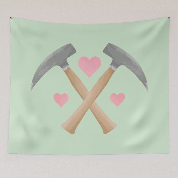 Item preview, Hearts and Hammers - Valentines Day designed and sold by Gottalottarocks.