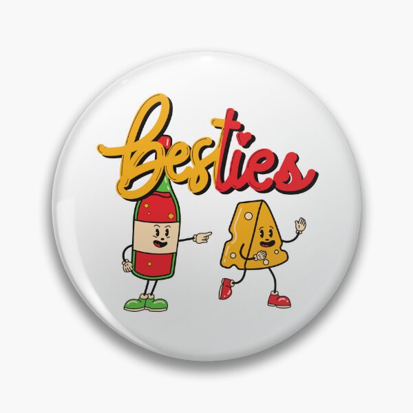 Item preview, True friends are hard to find ask Besties Wine and Cheese designed and sold by ShopTr3ndy.