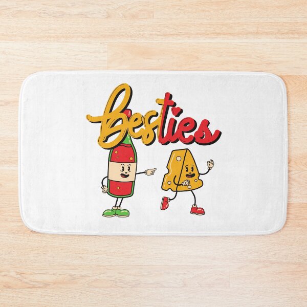 Item preview, True friends are hard to find ask Besties Wine and Cheese designed and sold by ShopTr3ndy.