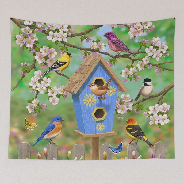 Item preview, Songbirds Lily Garden Birdhouse designed and sold by csforest.