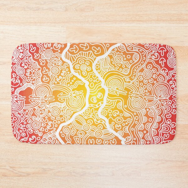 Item preview, Authentic Aboriginal Art - Wandering the Land (sunset) designed and sold by HogarthArts.