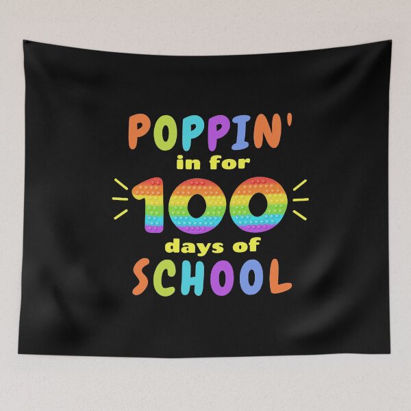 Item preview, 100 Days Of School Teacher And Student, Poppin In, School Achievement designed and sold by Sun Sand & Sea Art.