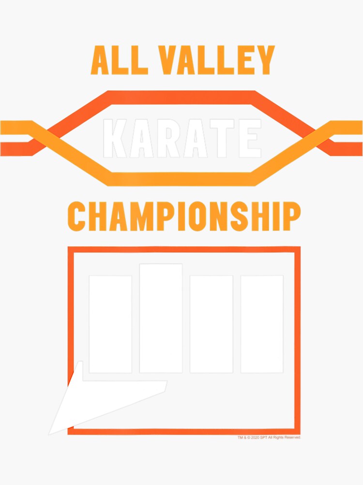 &ldquo;Cobra Kai All Valley Logo " Sticker by HeidyDillan | Redbubble