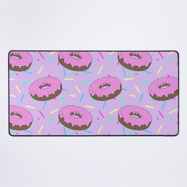 Item preview, pink donut with purple sprinkle background designed and sold by Louise-Carson.