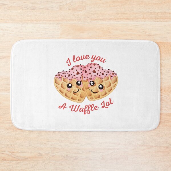 Item preview, Valentine's Day Waffles I Love You Designs designed and sold by Whiny Hiker.