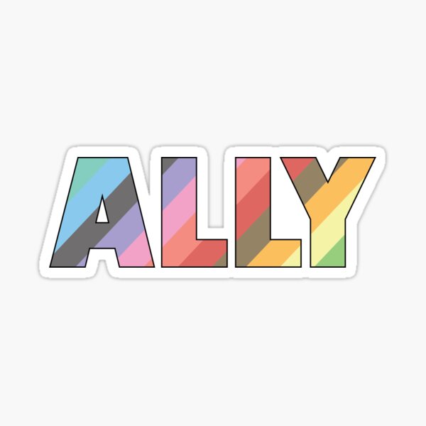 Ally Rainbow Sticker