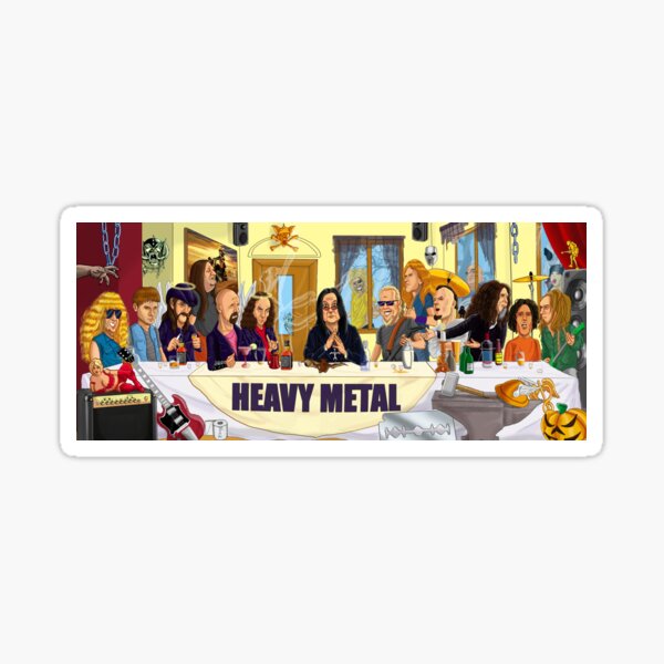 Le souper de heavy metal Sticker