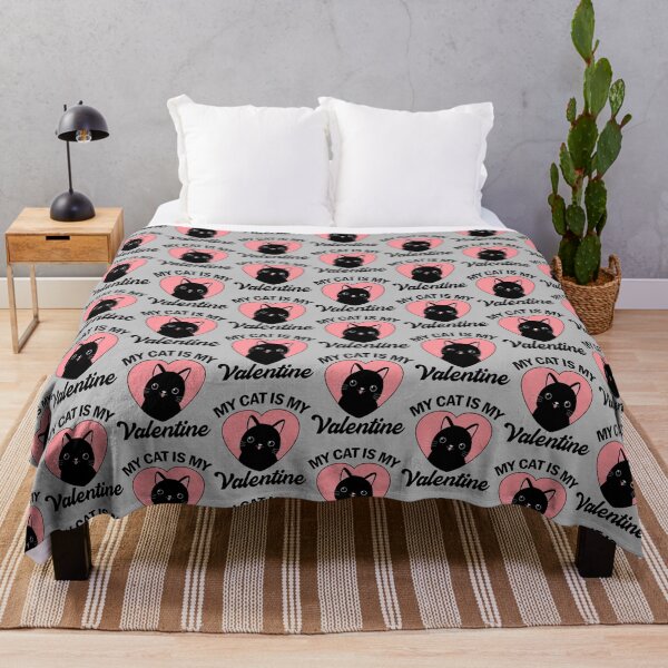 Item preview, My cat is my valentine - Funny cat quote for valentines designed and sold by pawsomelove.