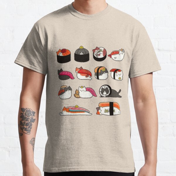 Sushi Cat - Mega Cute Animals Classic T-Shirt