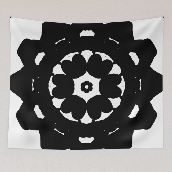 Artikelvorschau, Schwarzes Sonnenfluss-Mandala entworfen und verkauft von Ariel Guevara.